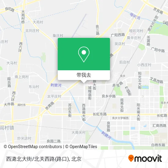 西潞北大街/北关西路(路口)地图