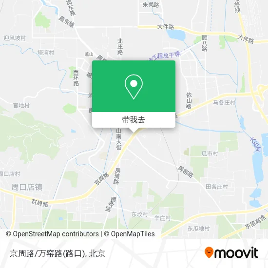京周路/万窑路(路口)地图