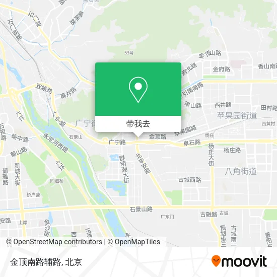 金顶南路辅路地图