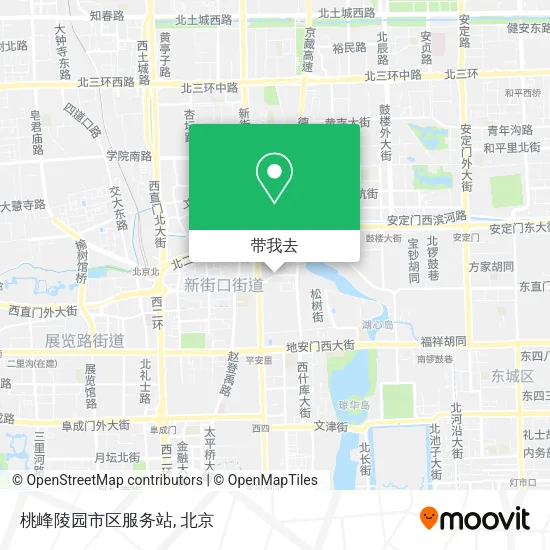 桃峰陵园市区服务站地图