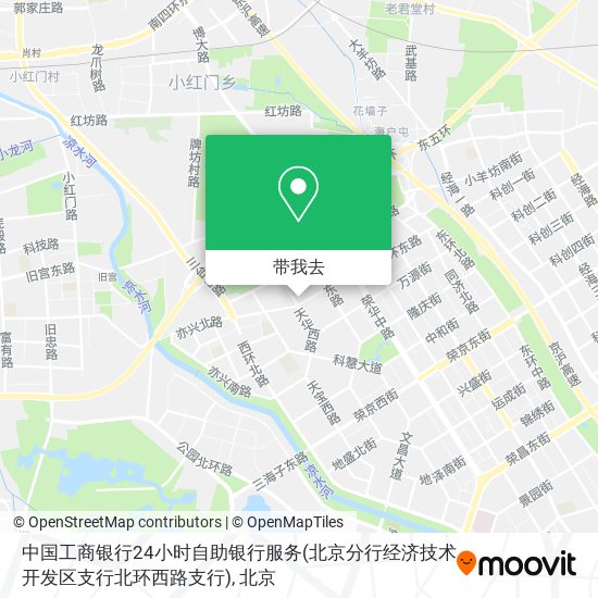 中国工商银行24小时自助银行服务(北京分行经济技术开发区支行北环西路支行)地图
