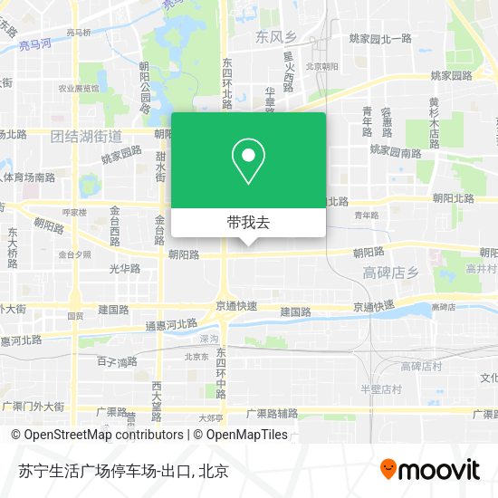 苏宁生活广场停车场-出口地图
