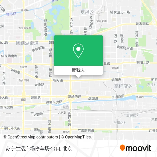苏宁生活广场停车场-出口地图
