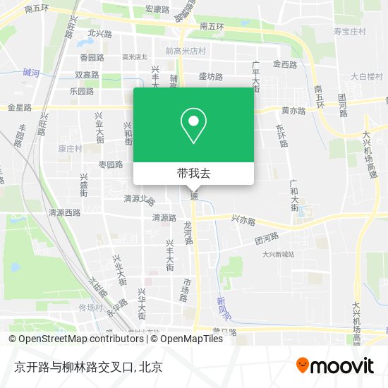 京开路与柳林路交叉口地图