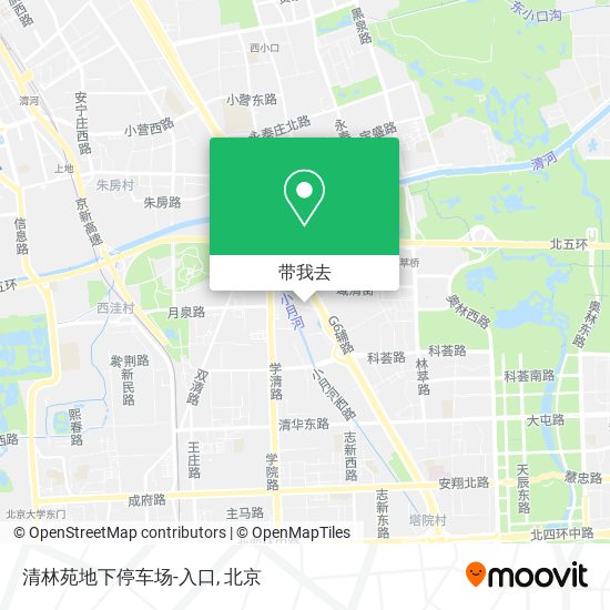 清林苑地下停车场-入口地图