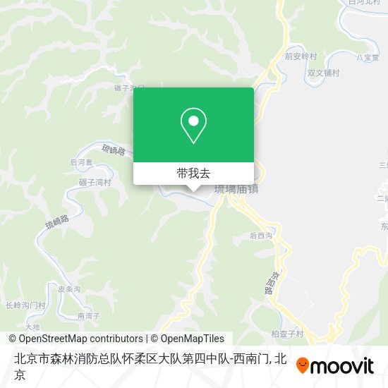 北京市森林消防总队怀柔区大队第四中队-西南门地图