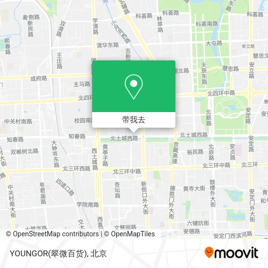 YOUNGOR(翠微百货)地图