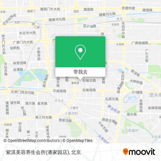 紫淇美容养生会所(潘家园店)地图