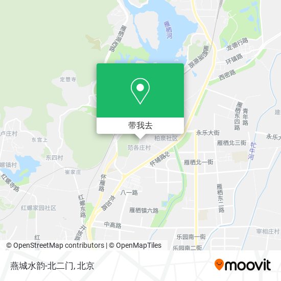 燕城水韵-北二门地图