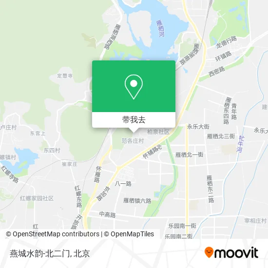 燕城水韵-北二门地图