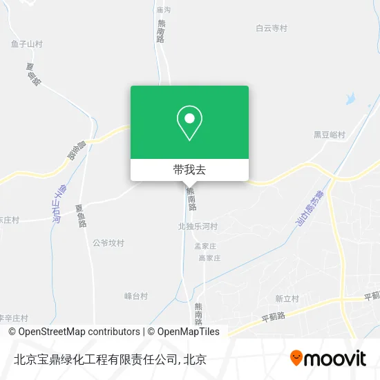 北京宝鼎绿化工程有限责任公司地图