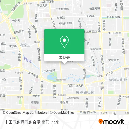 中国气象局气象会堂-南门地图