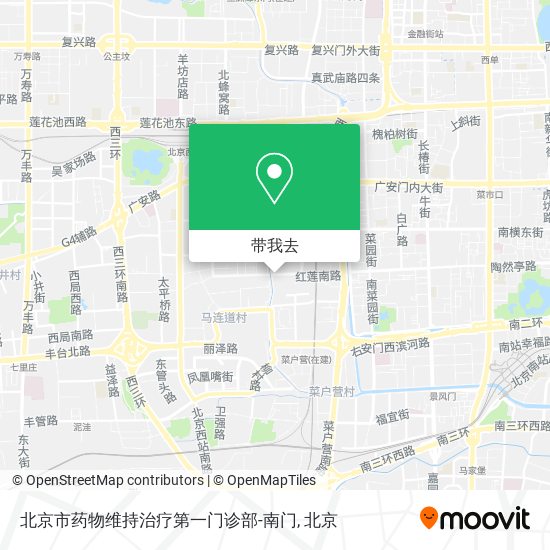 北京市药物维持治疗第一门诊部-南门地图