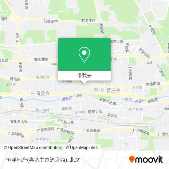 恒洋地产(嘉坊主题酒店西)地图