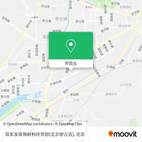 双军发装饰材料经营部(北京密云店)地图
