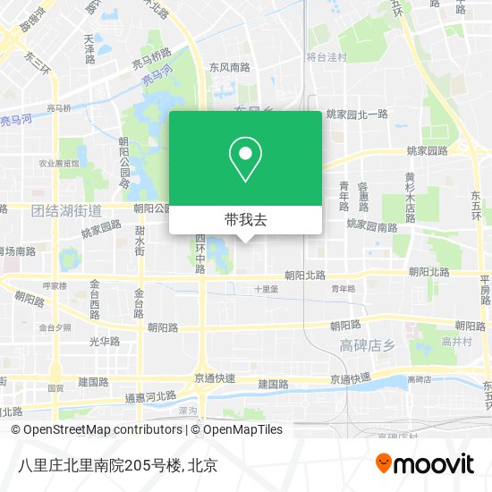 八里庄北里南院205号楼地图