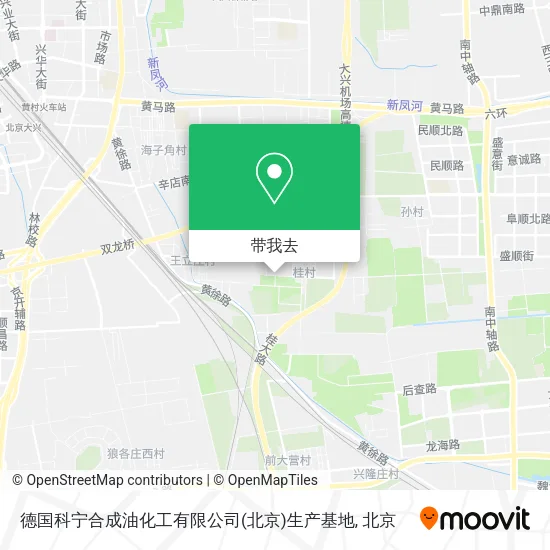 德国科宁合成油化工有限公司(北京)生产基地地图