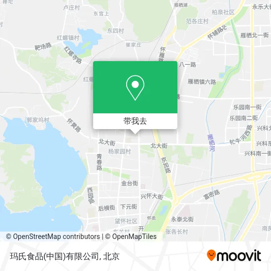 玛氏食品(中国)有限公司地图