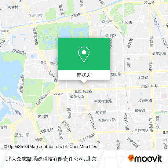 北大众志微系统科技有限责任公司地图