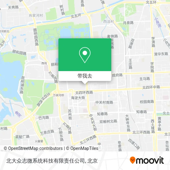 北大众志微系统科技有限责任公司地图