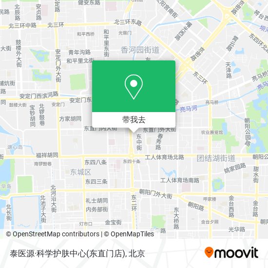 泰医源·科学护肤中心(东直门店)地图