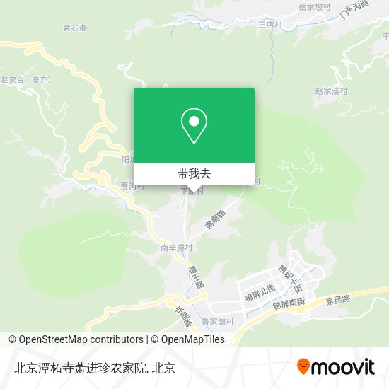 北京潭柘寺萧进珍农家院地图