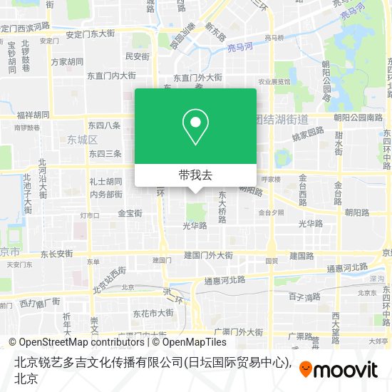 北京锐艺多吉文化传播有限公司(日坛国际贸易中心)地图
