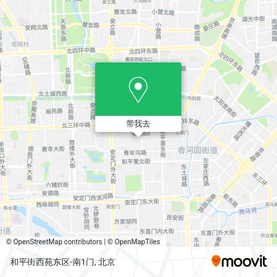 和平街西苑东区-南1门地图