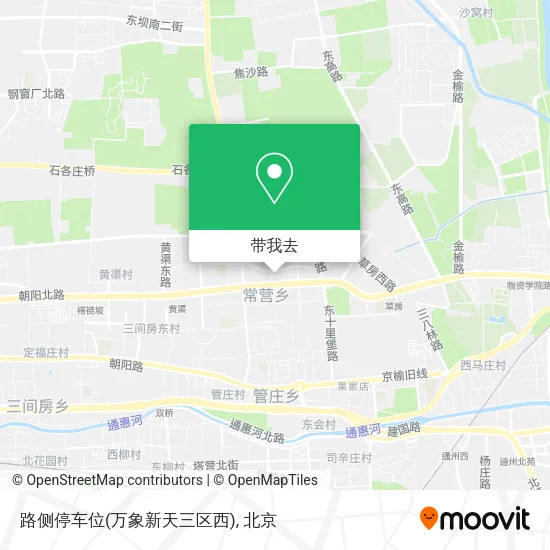 路侧停车位(万象新天三区西)地图