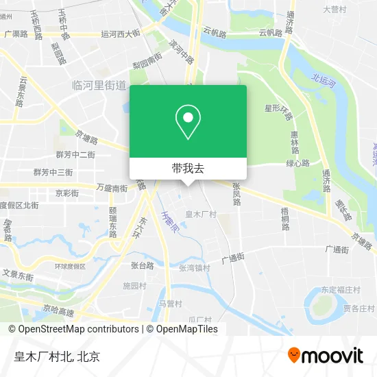 皇木厂村北地图