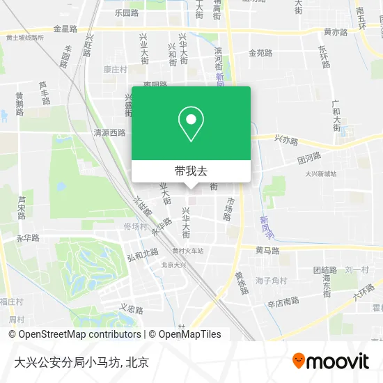 大兴公安分局小马坊地图