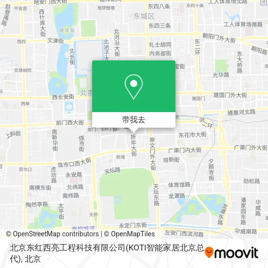 北京东红西亮工程科技有限公司(KOTI智能家居北京总代)地图