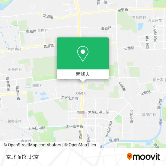 京北面馆地图