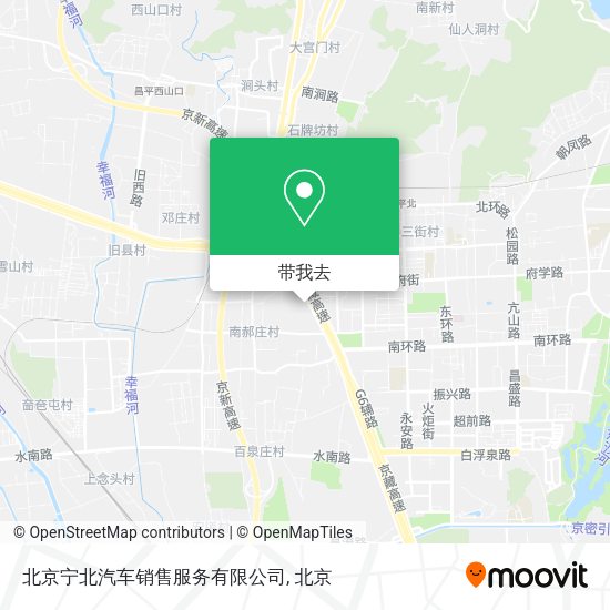 北京宁北汽车销售服务有限公司地图