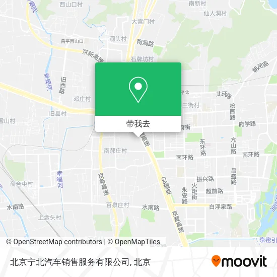 北京宁北汽车销售服务有限公司地图
