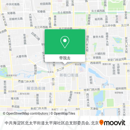 中共海淀区北太平街道太平湖社区总支部委员会地图
