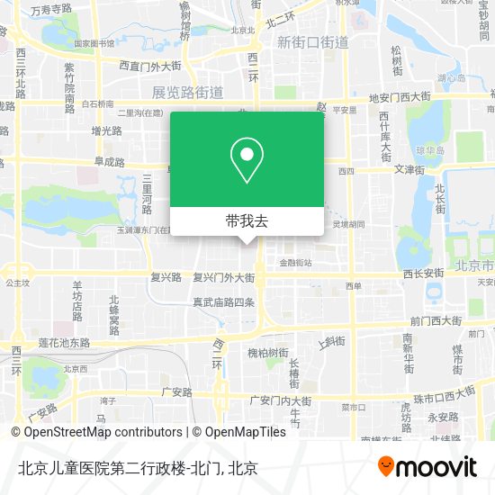 北京儿童医院第二行政楼-北门地图