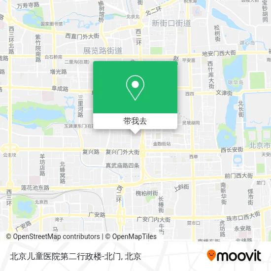 北京儿童医院第二行政楼-北门地图