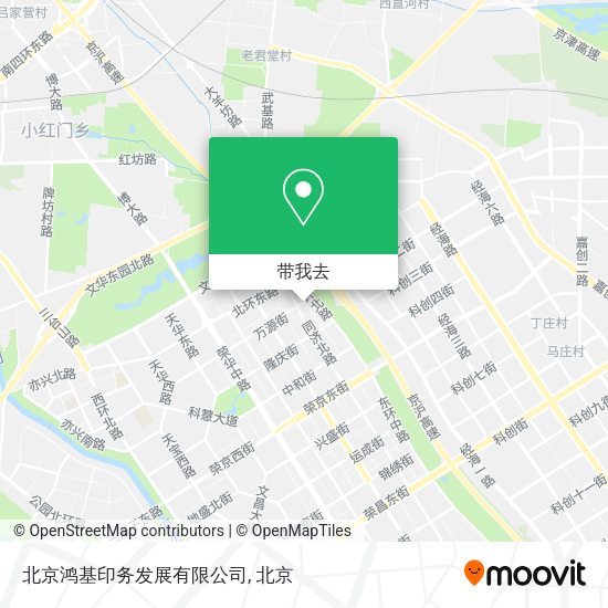 北京鸿基印务发展有限公司地图