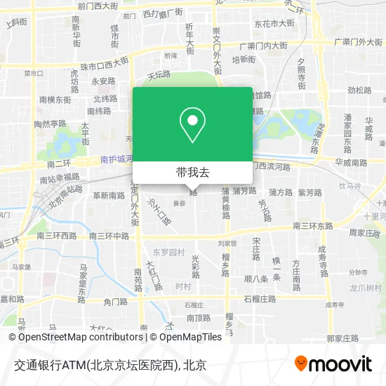 交通银行ATM(北京京坛医院西)地图
