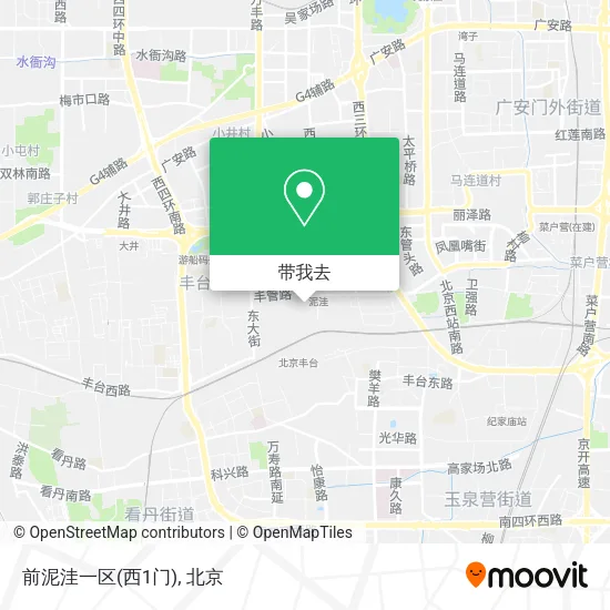 前泥洼一区(西1门)地图