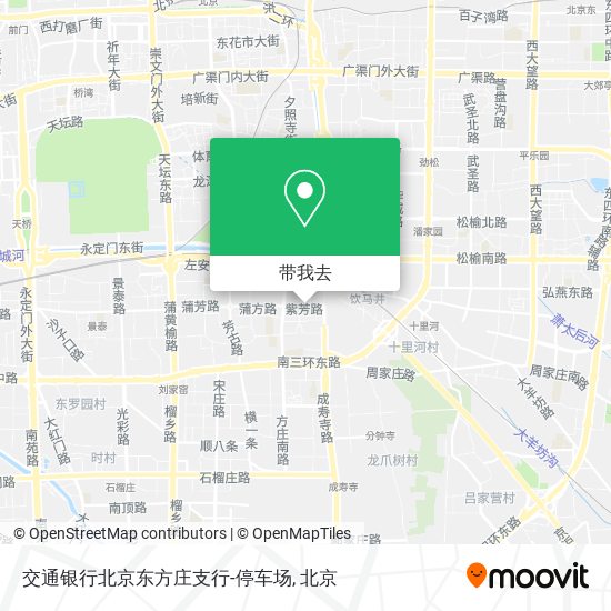 交通银行北京东方庄支行-停车场地图