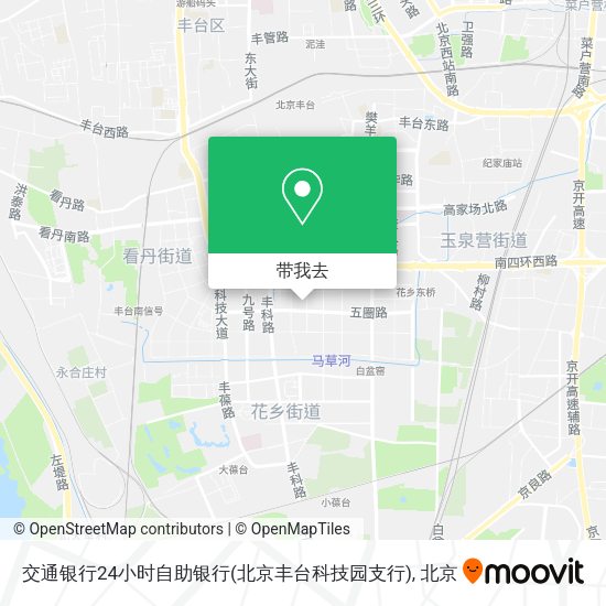交通银行24小时自助银行(北京丰台科技园支行)地图