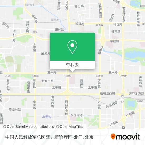 中国人民解放军总医院儿童诊疗区-北门地图