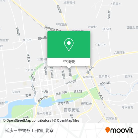 延庆三中警务工作室地图