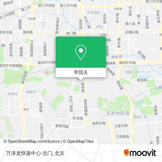 万泽龙快递中心-北门地图