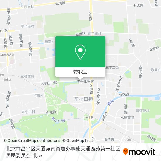 北京市昌平区天通苑南街道办事处天通西苑第一社区居民委员会地图