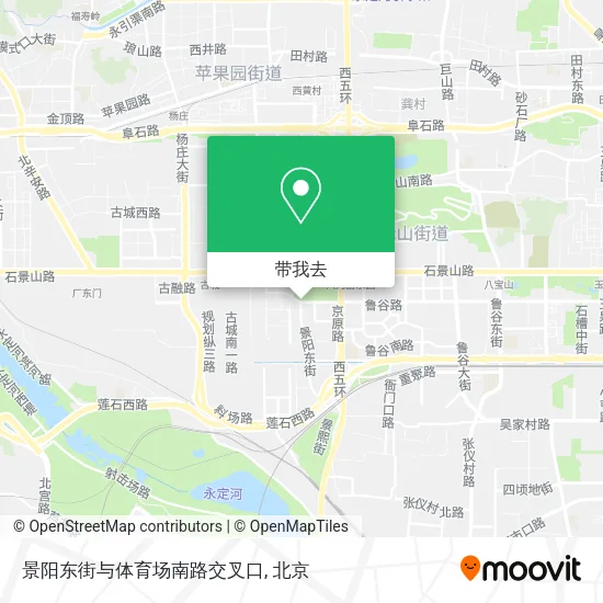 景阳东街与体育场南路交叉口地图