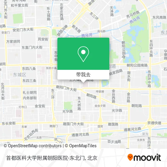 首都医科大学附属朝阳医院-东北门地图