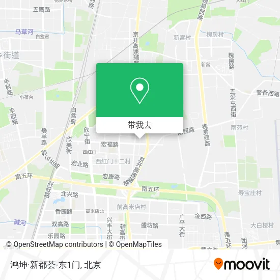 鸿坤·新都荟-东1门地图